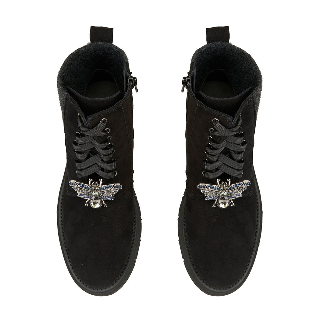 Luca Grossi Kadın Siyah Toka Detaylı Bot