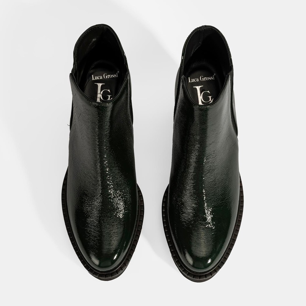 Luca Grossi Kadın Yeşil Platform Topuklu Rugan Bot