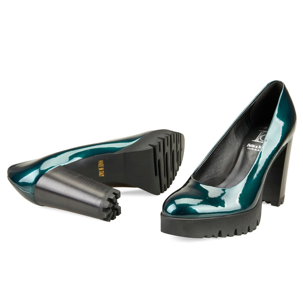 Luca Grossi Kadın Yeşil Topuklu Klasik Ayakkabı