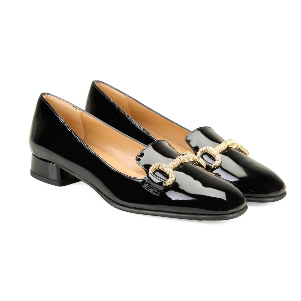 Luca Grossi Siyah Kadın Topuklu Babet