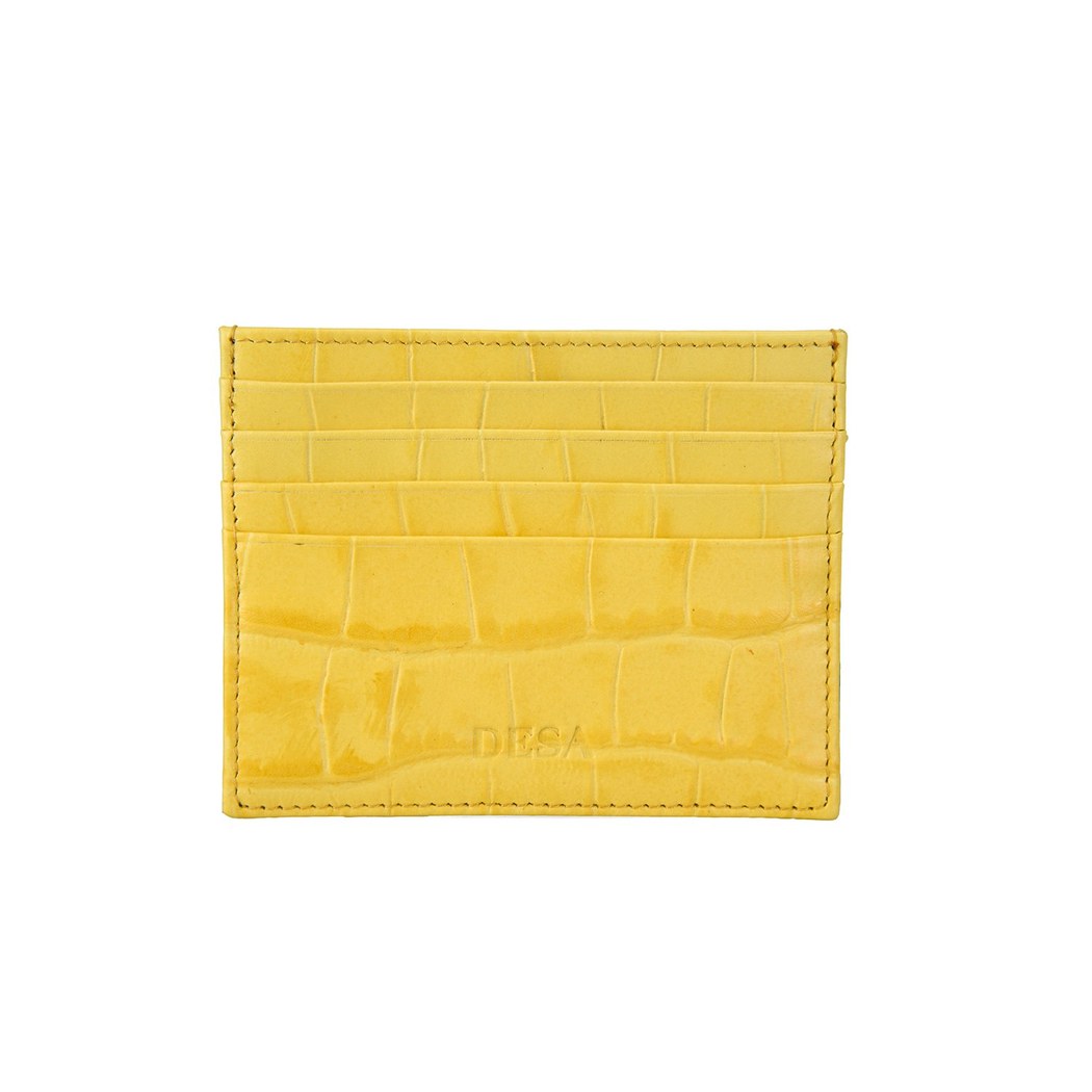 Lucius Sarı Kadın Deri Kartlık