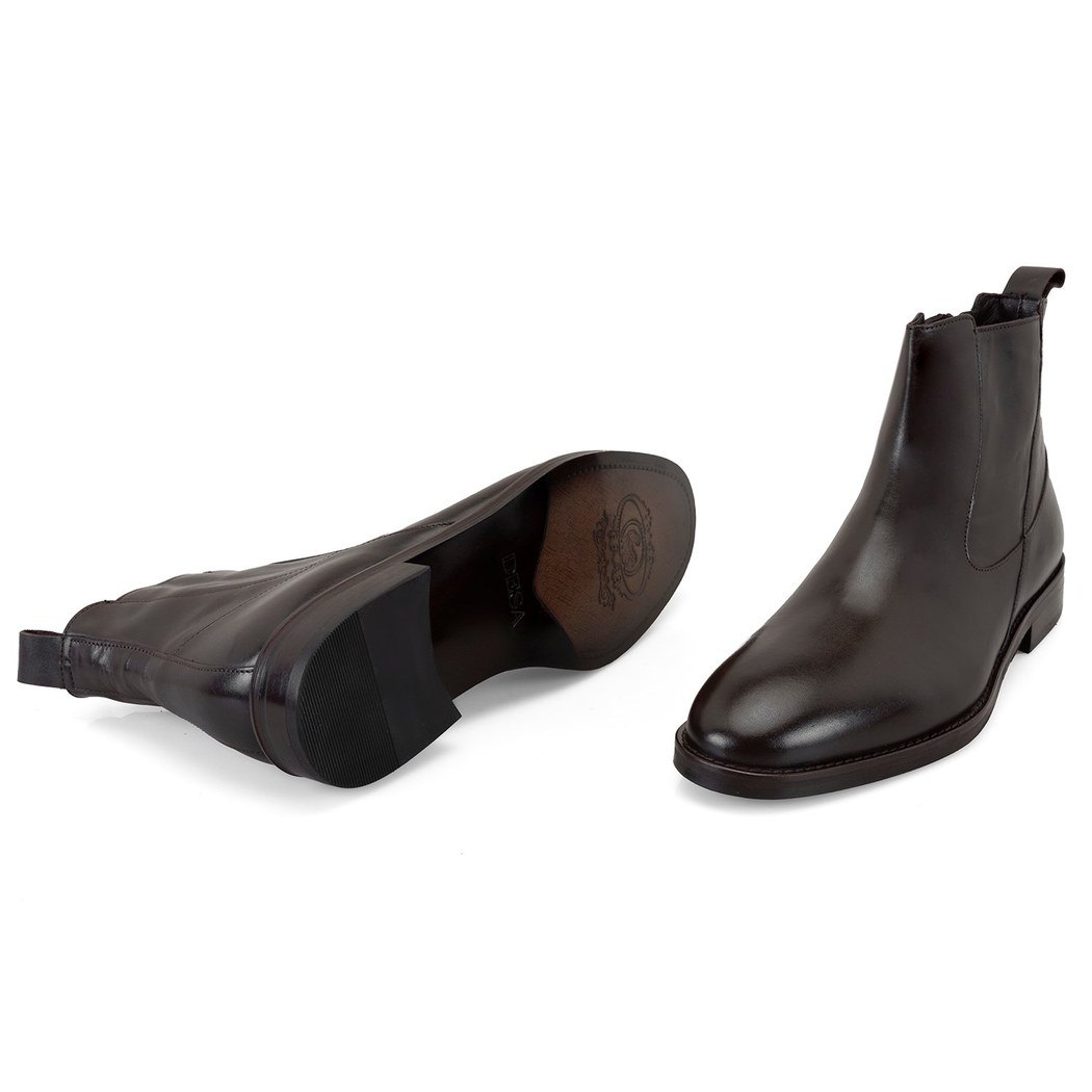 Luella Kahve Erkek Deri Bot