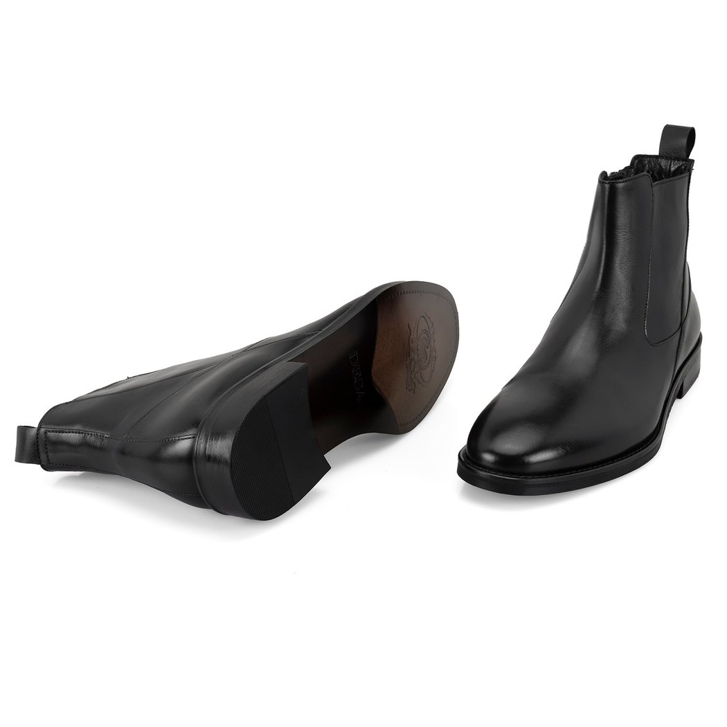 Luella Siyah Erkek Deri Bot