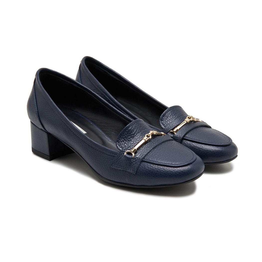 Lyra Lacivert Kadin Deri Klasik Ayakkabi