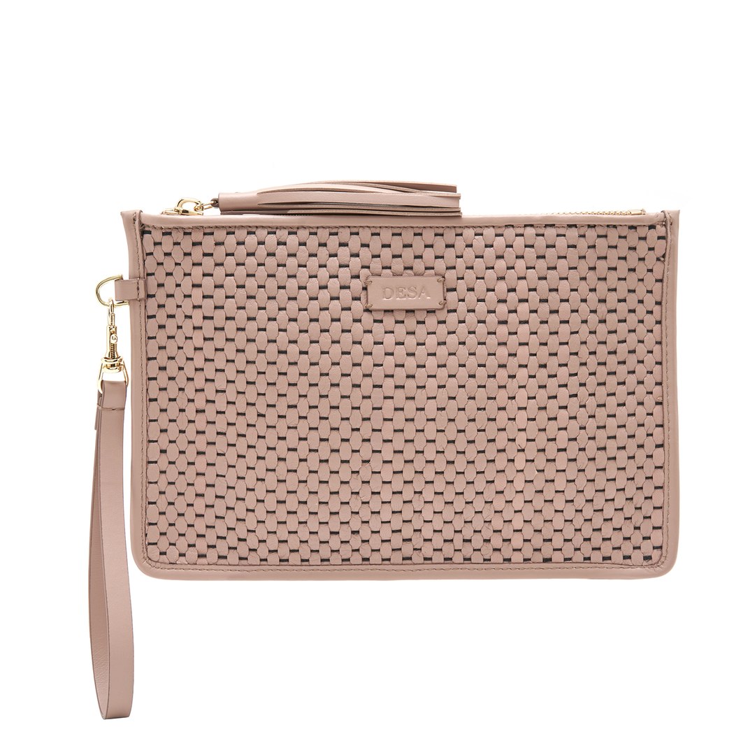 Madellino Pudra Kadın Deri Clutch