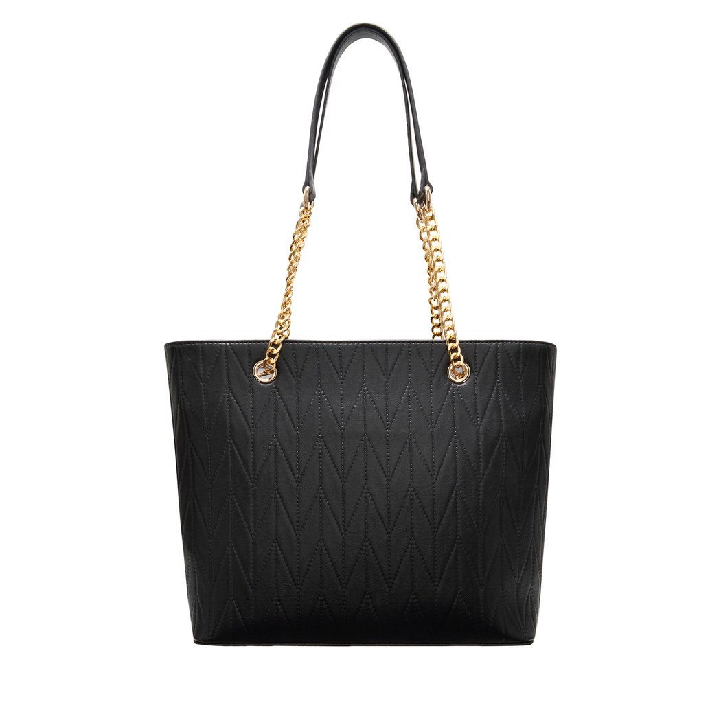 Madelyn Siyah Kadın Zincir Detaylı  Alışveriş Çantası