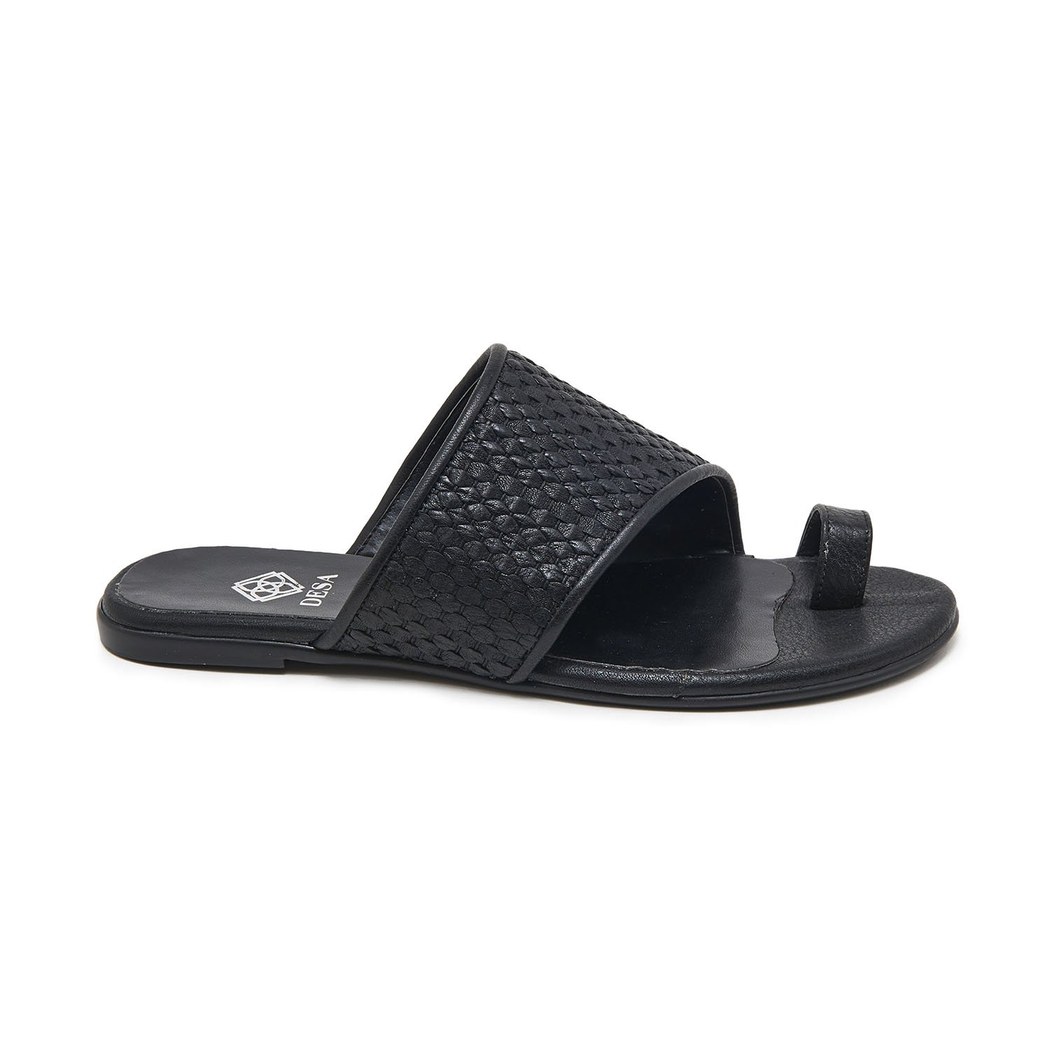 Madison Kadın Örgülü Deri Terlik