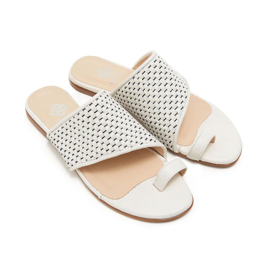 Madison Kadın Örgülü Deri Terlik