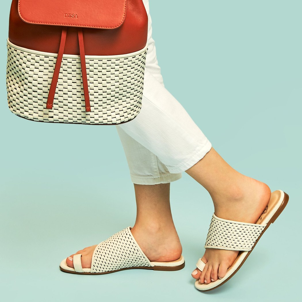 Madison Kadın Örgülü Deri Terlik