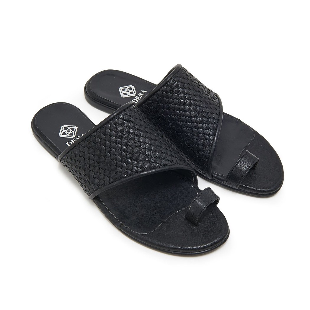 Madison Kadın Örgülü Deri Terlik