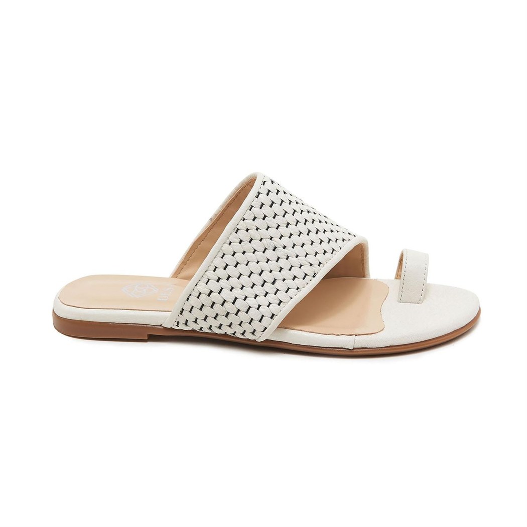 Madison Kadın Örgülü Deri Terlik