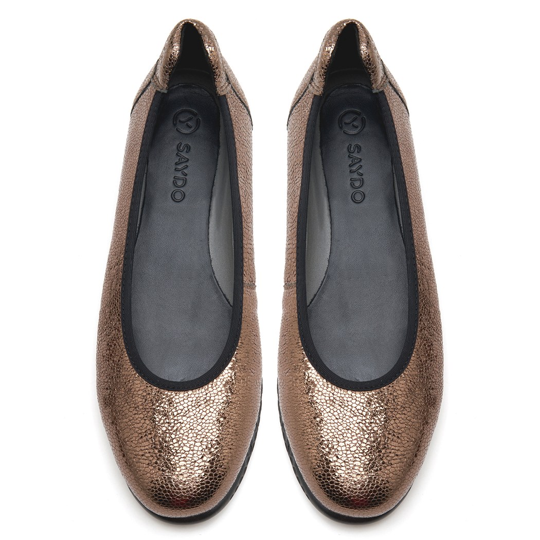 Maid Comfort Metalik Vizon Kadın Deri Günlük Ayakkabı