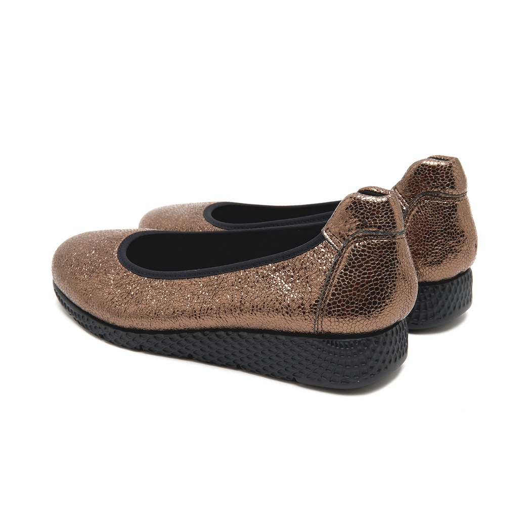 Maid Comfort Metalik Vizon Kadın Deri Günlük Ayakkabı