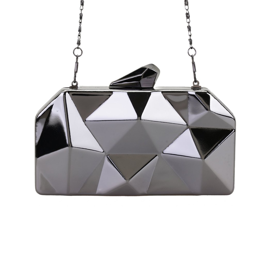 Mamsell Siyah Kadın Parlak Gece Abiye Çanta