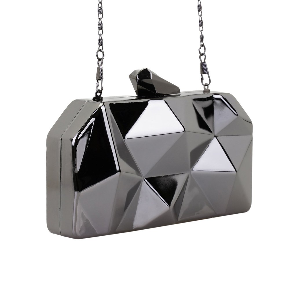 Mamsell Siyah Kadın Parlak Gece Abiye Çanta