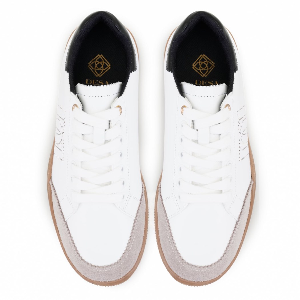 Manno Beyaz Kadın Deri Spor Ayakkabı