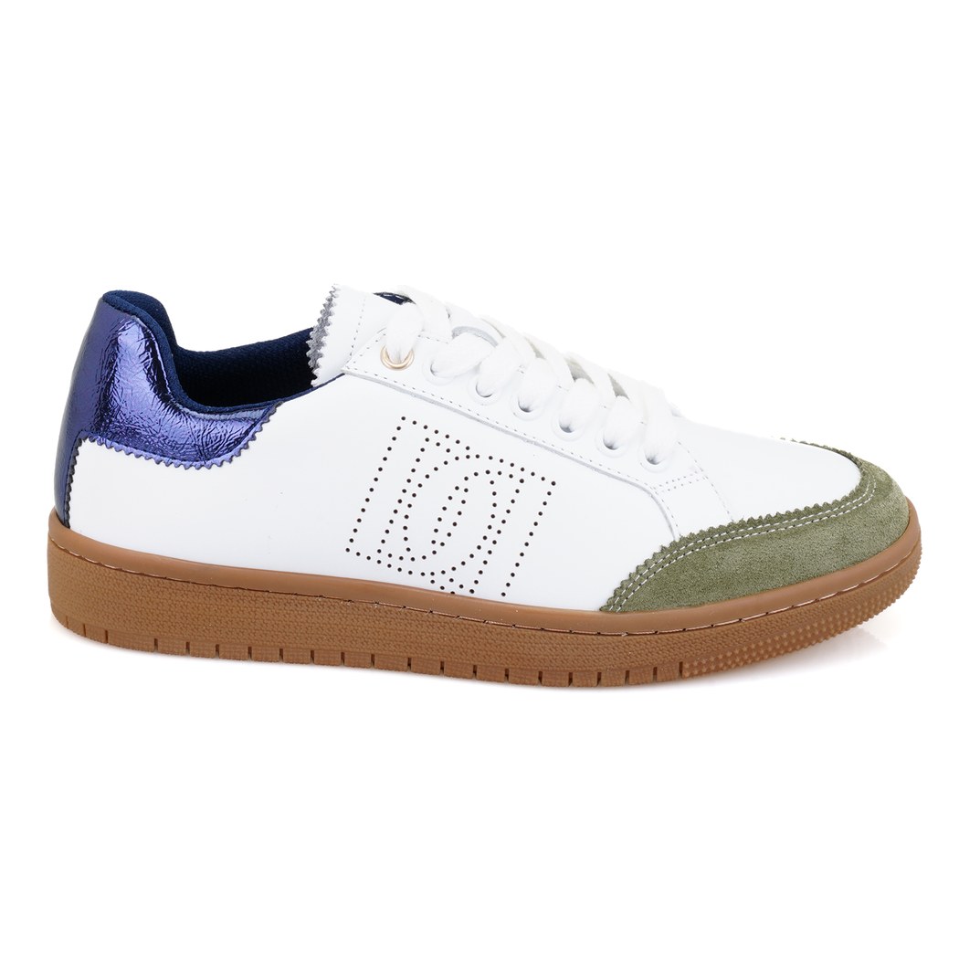 Manno Yeşil Kadın Deri Spor Ayakkabı