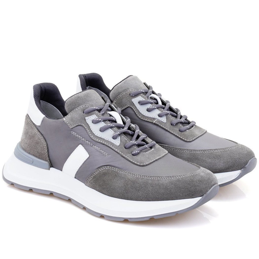 Marcio Gri Erkek Spor Süet Deri Ayakkabı