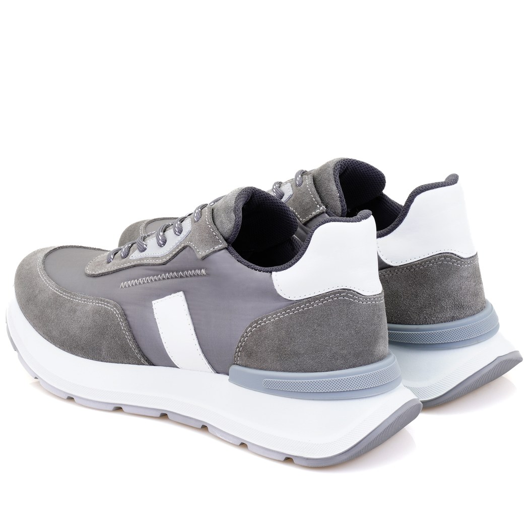 Marcio Gri Erkek Spor Süet Deri Ayakkabı