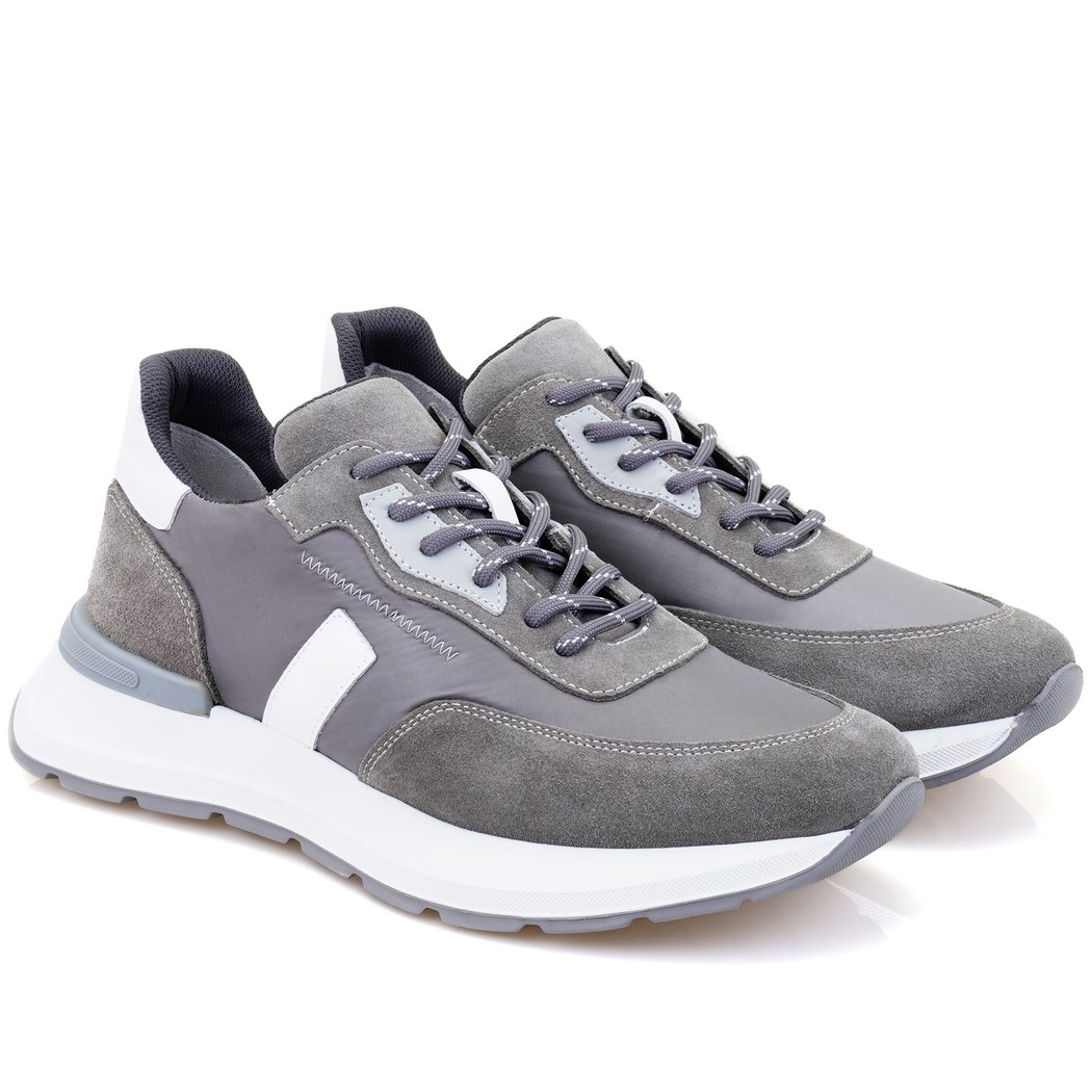 Marcio Gri Erkek Spor Süet Deri Ayakkabı