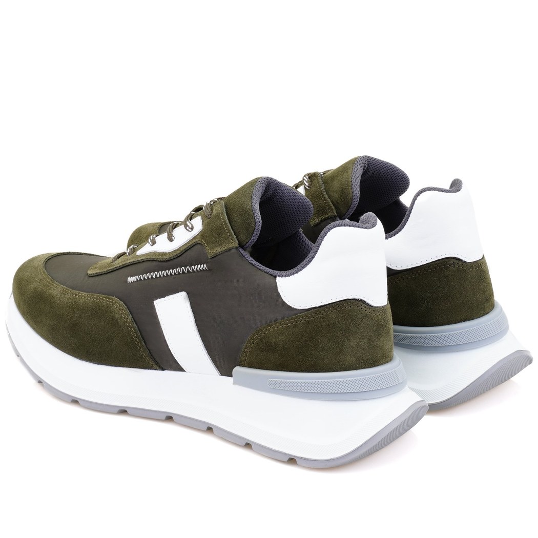 Marcio Yeşil Erkek Spor Süet Deri Ayakkabı