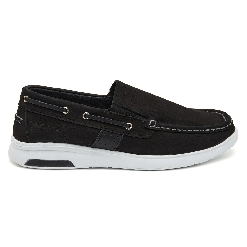 Mare Siyah Erkek Deri Loafer