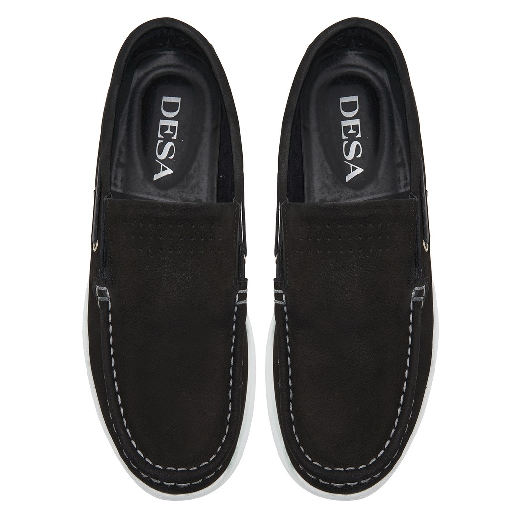 Mare Siyah Erkek Deri Loafer