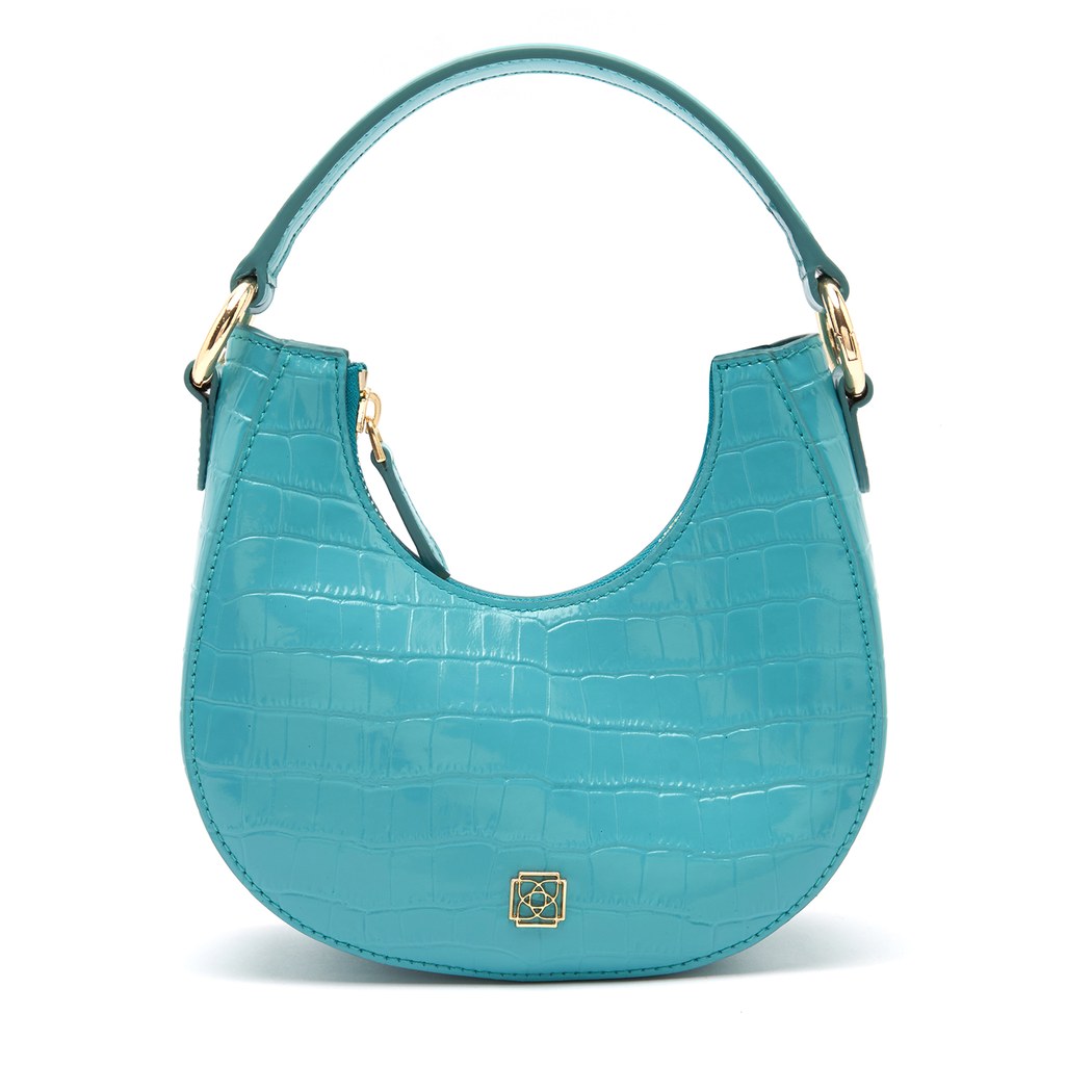 Marvel Turkuaz Kadın Deri El Çantası 