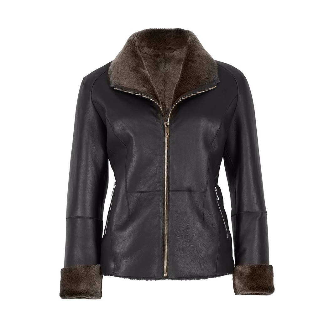 Matia Kahve Kadın Kürk Ceket