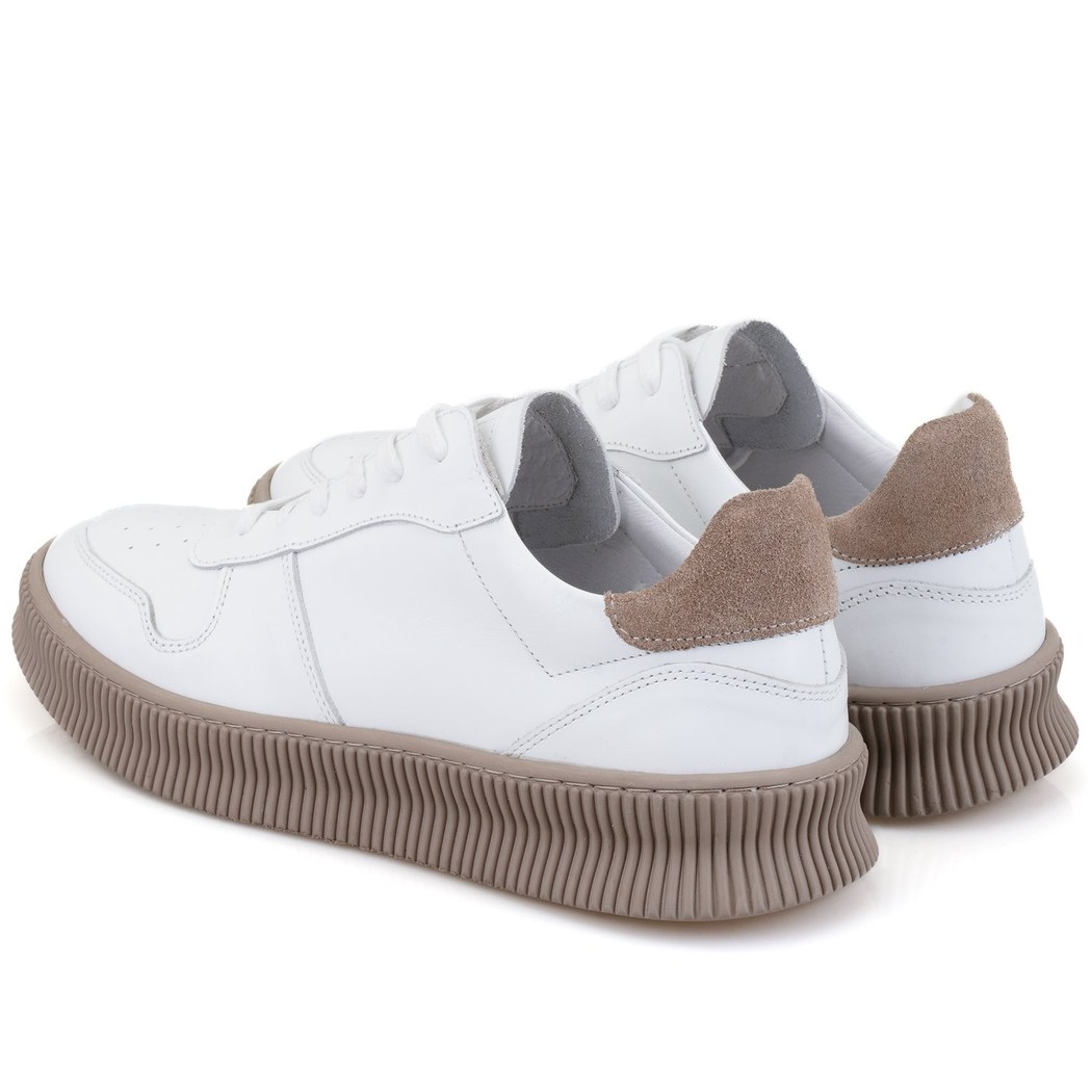 Mattina Beyaz Erkek Deri Spor Ayakkabı