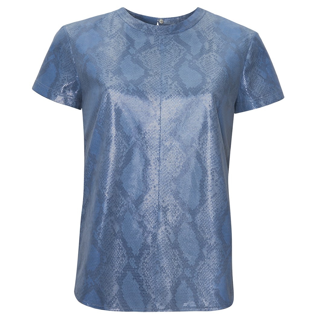 Mavi Grazia Kadın Deri Bluz