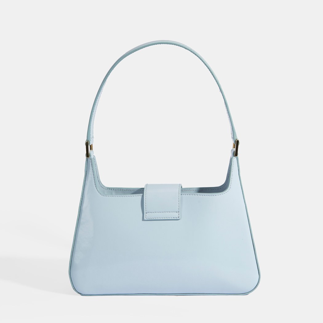 Mavi Kadın Deri Omuz Çantası