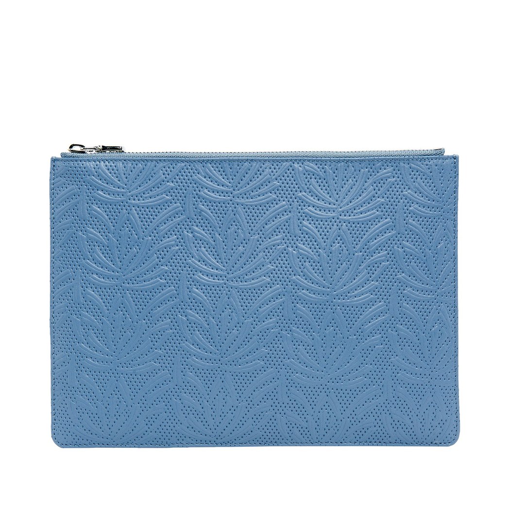 Mavi Sary Kadın Deri Porföy Çantası