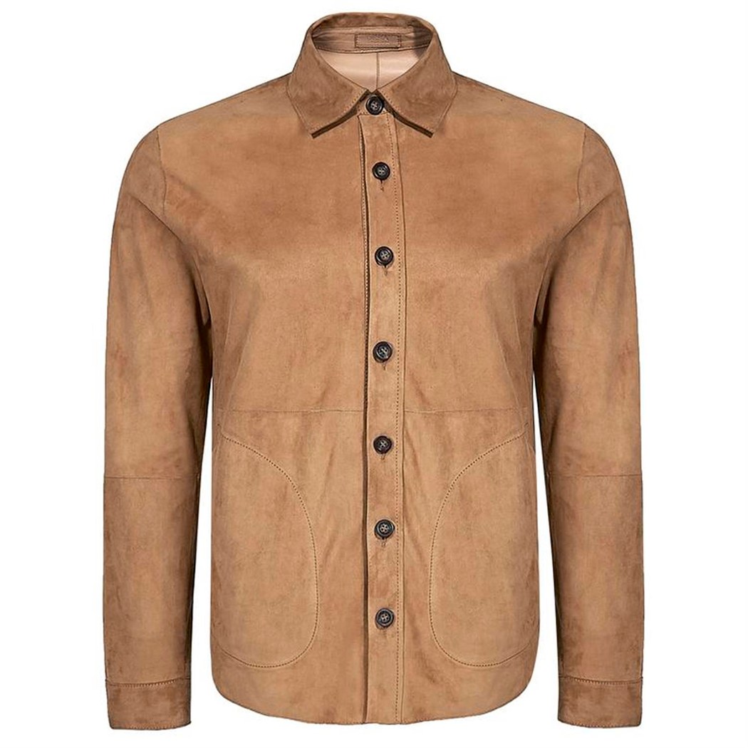 Maynor Erkek Çift Taraflı Deri Gömlek Ceket