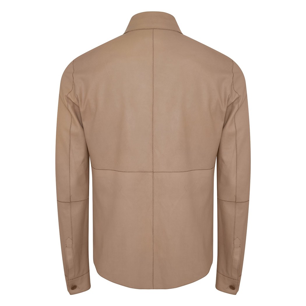 Maynor Erkek Çift Taraflı Deri Gömlek Ceket