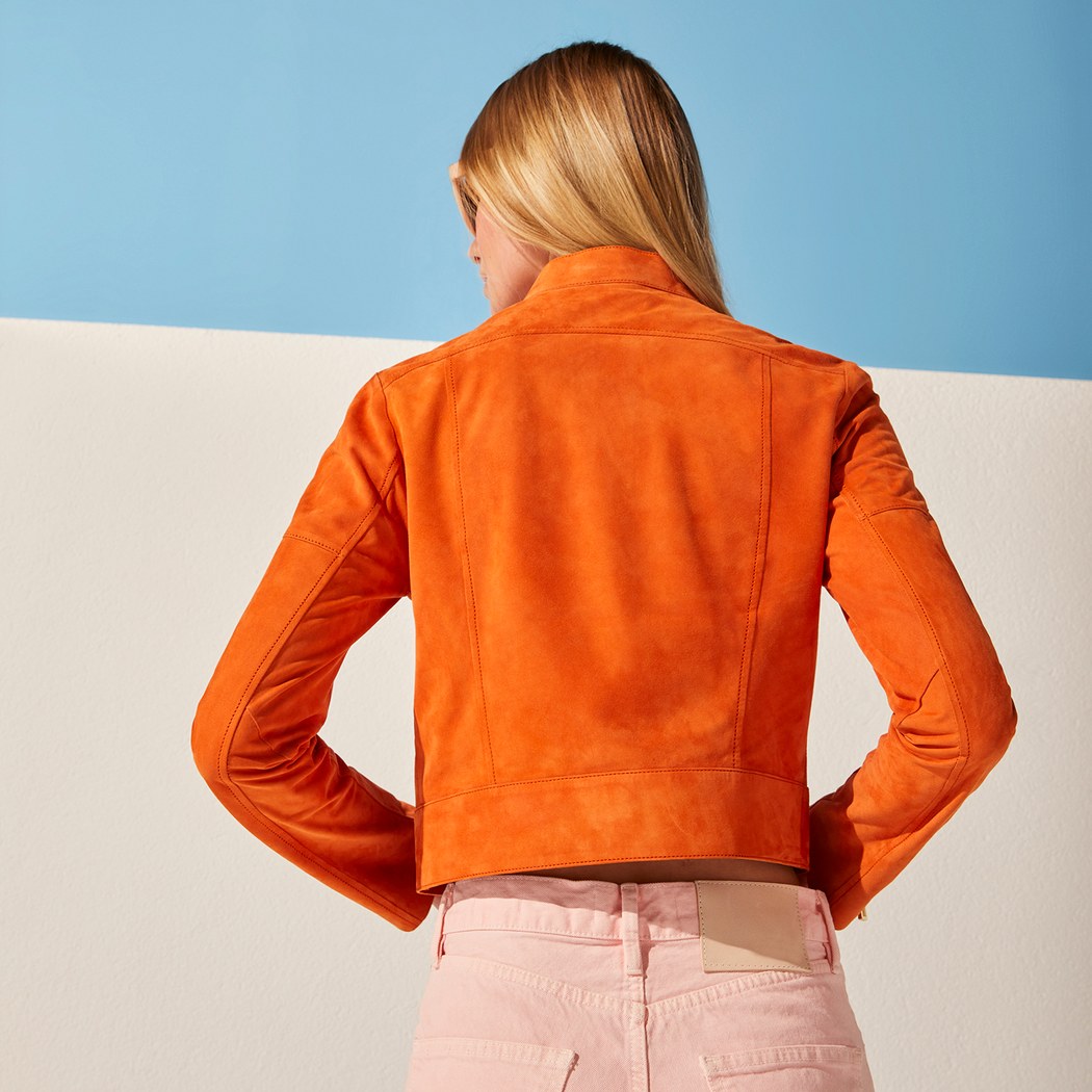 Mercan Kadın Süet Ceket