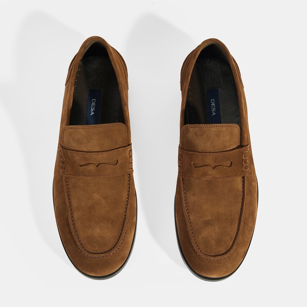Merinay Taba Erkek Süet Loafer