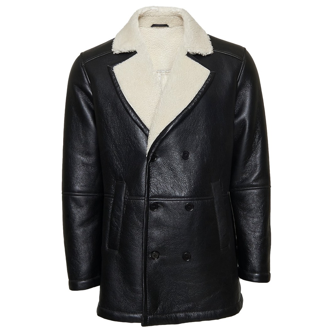 Merita Erkek Kruvaze Yaka Kürk Kaban