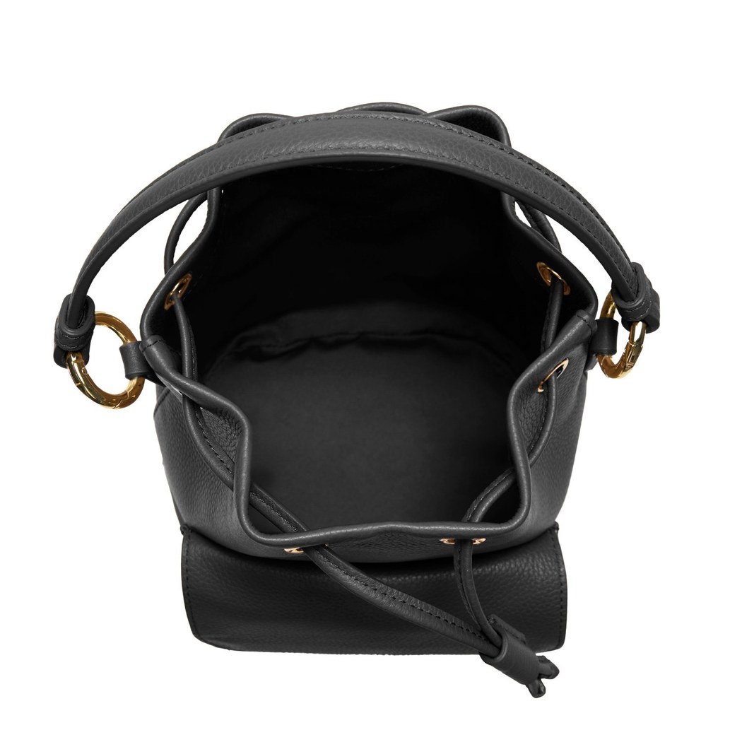 Micaela Siyah Kadın Deri El Çantası