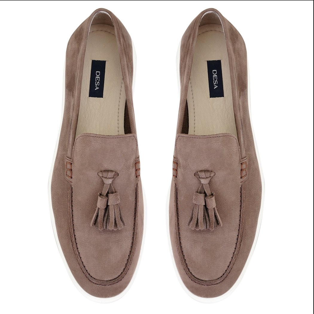 Miles Kahve Erkek Nubuk Deri Loafer