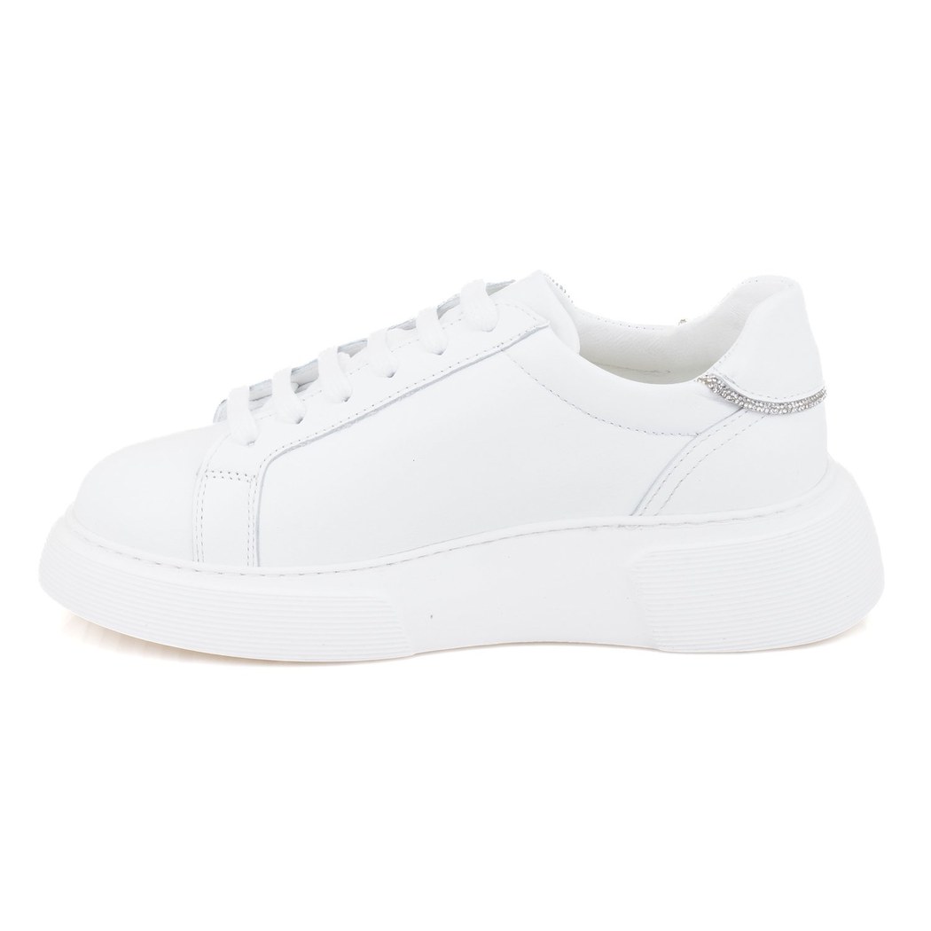 Miracle Beyaz Kadın Deri Spor Ayakkabı