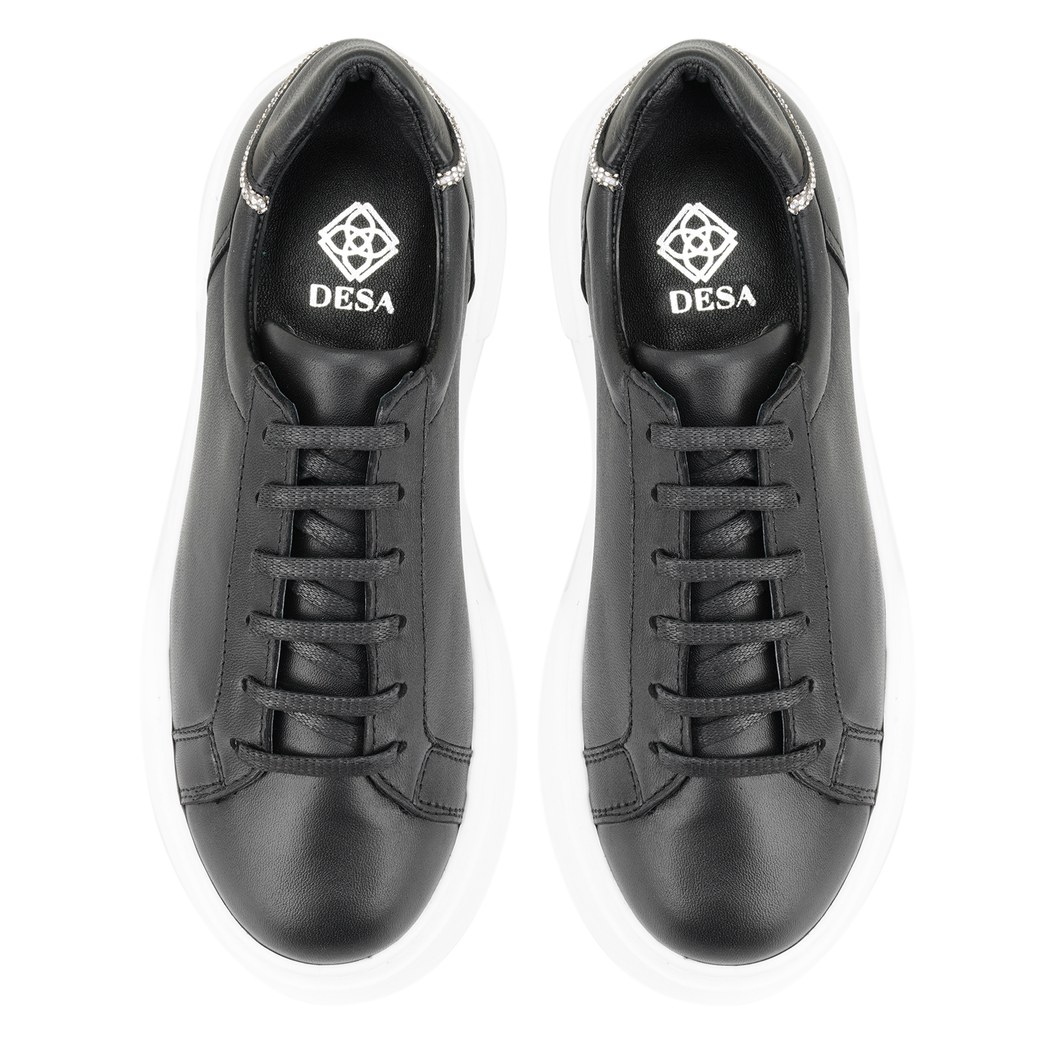 Miracle Siyah Kadın Deri Spor Ayakkabı