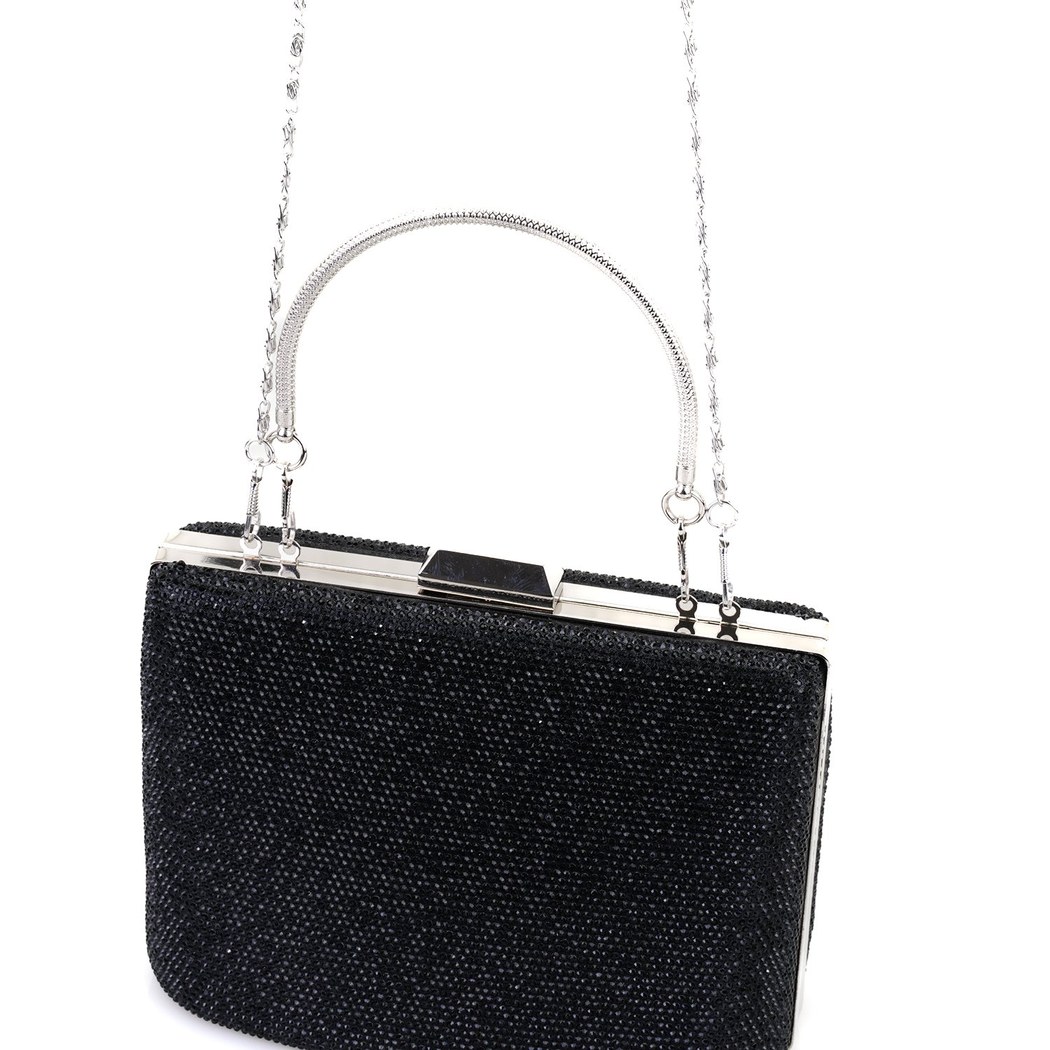Missy Siyah Kadın Taşlı Gece Abiye Çanta