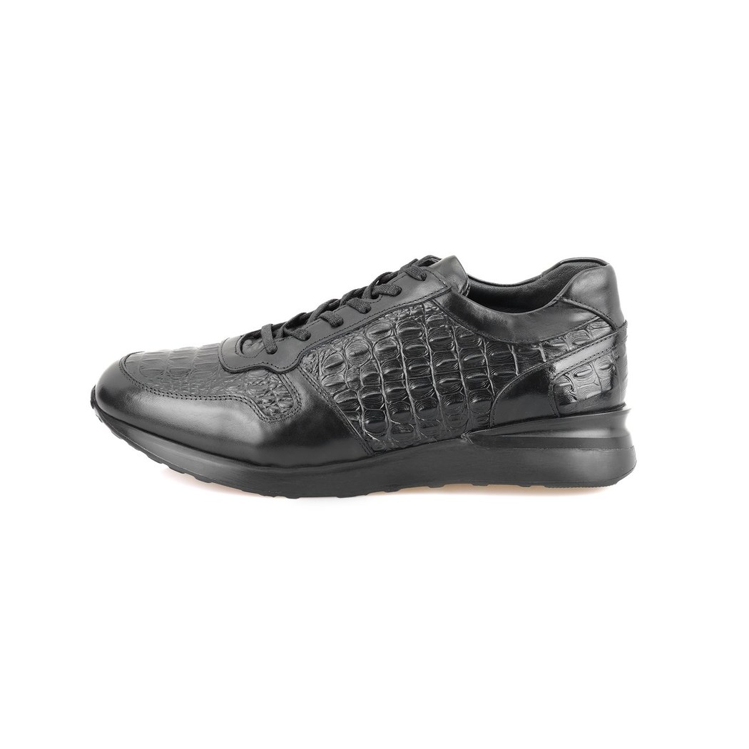 Monstex Siyah Erkek Deri Günlük Ayakkabı