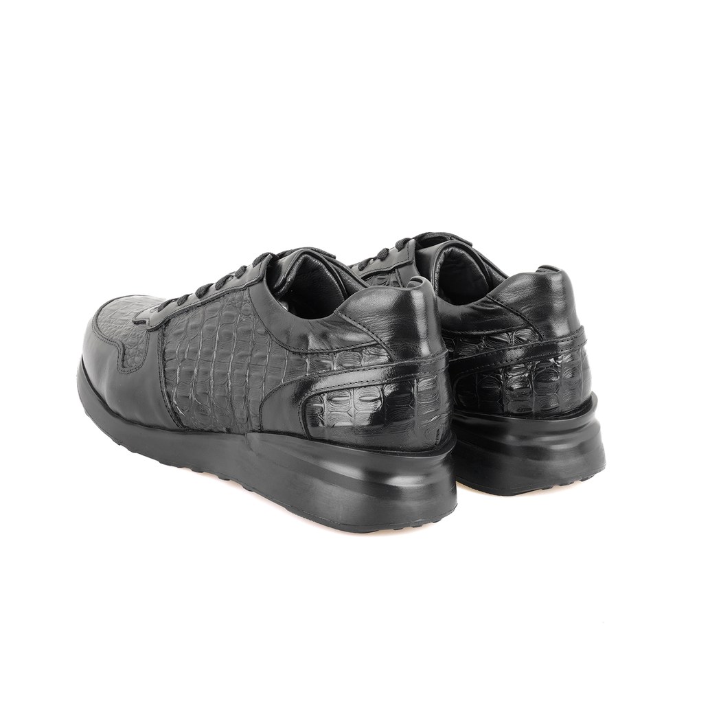 Monstex Siyah Erkek Deri Günlük Ayakkabı