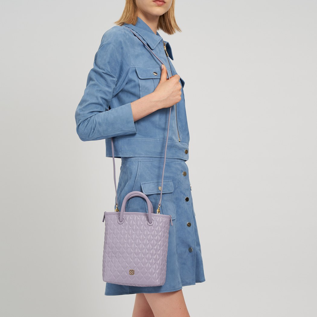 Mor Amelia Kadın Deri Omuz Askılı Çanta