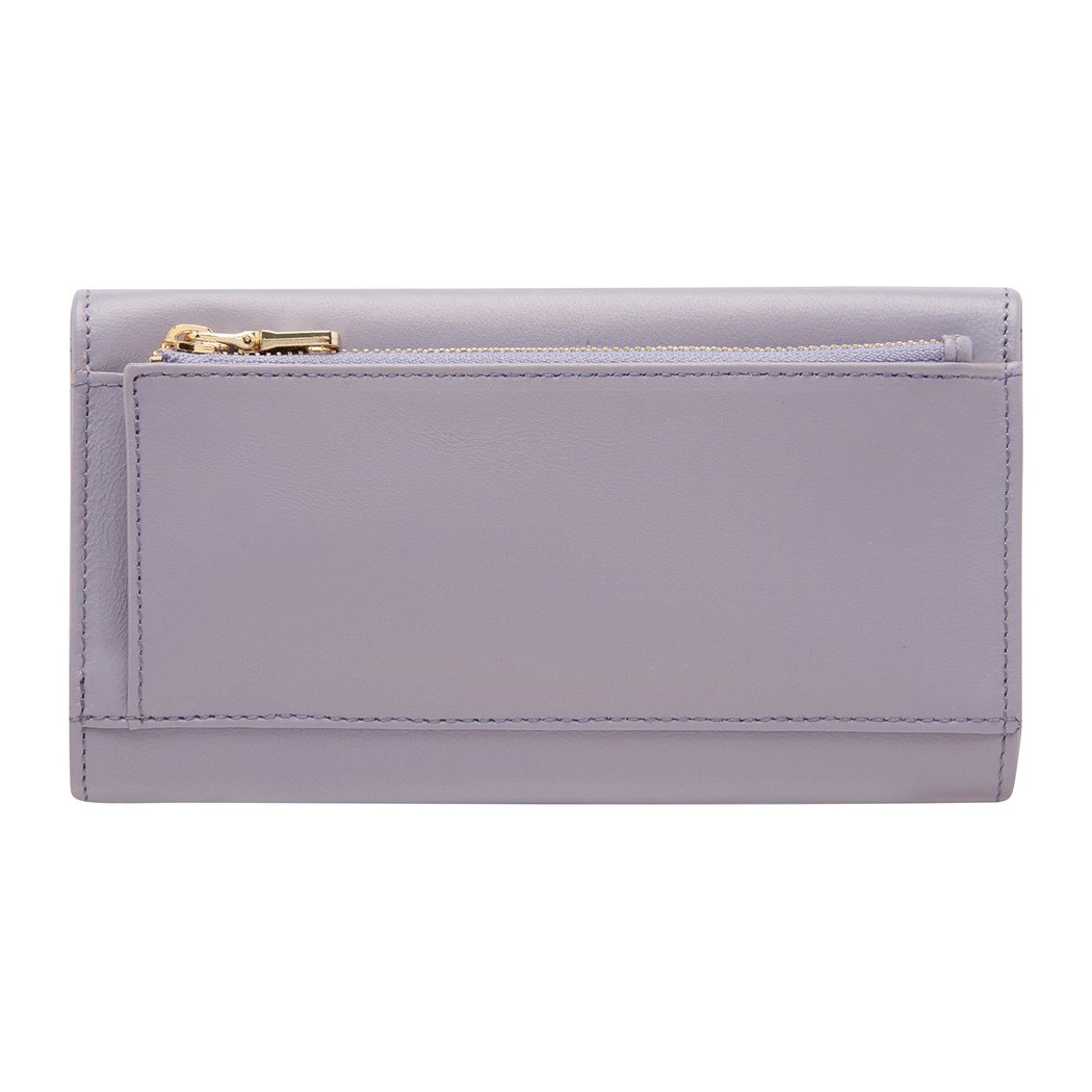 Mor Kadın Deri Cüzdan