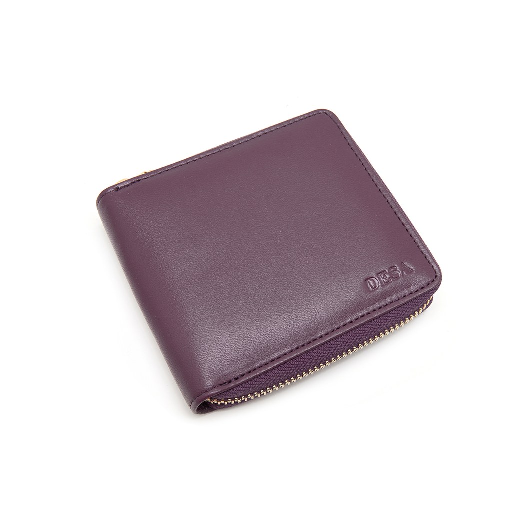 Mor Kadın Deri Cüzdan