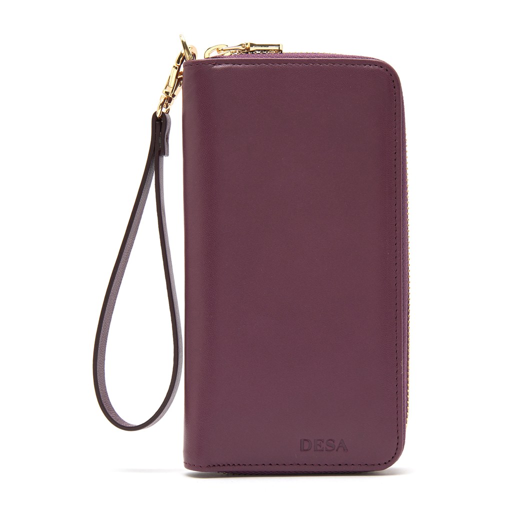 Mor Kadın Deri Cüzdan