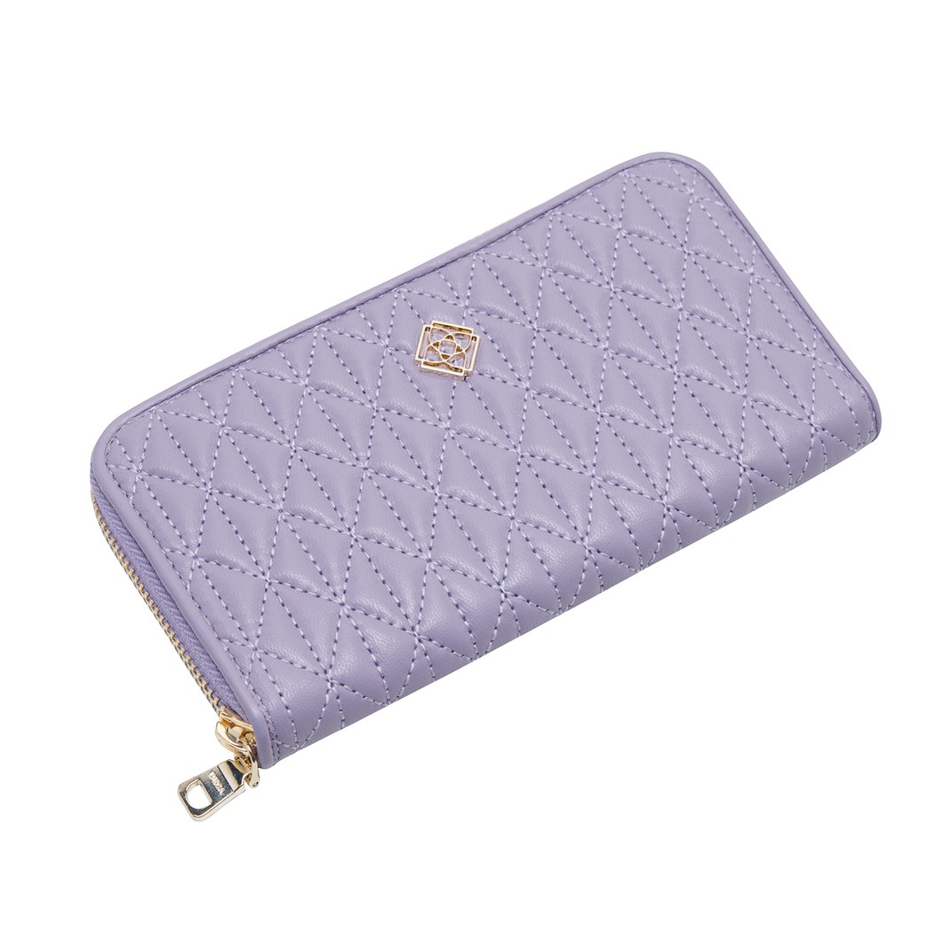 Mor Kapitone Kadın Deri Cüzdan